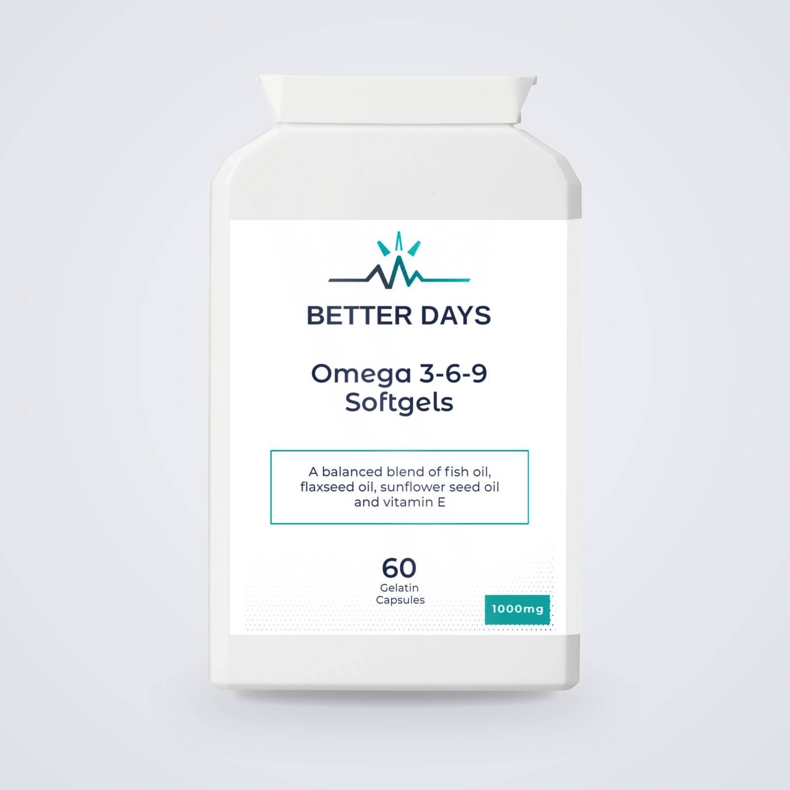Omega 3-6-9 Softgels supplement, Better Days