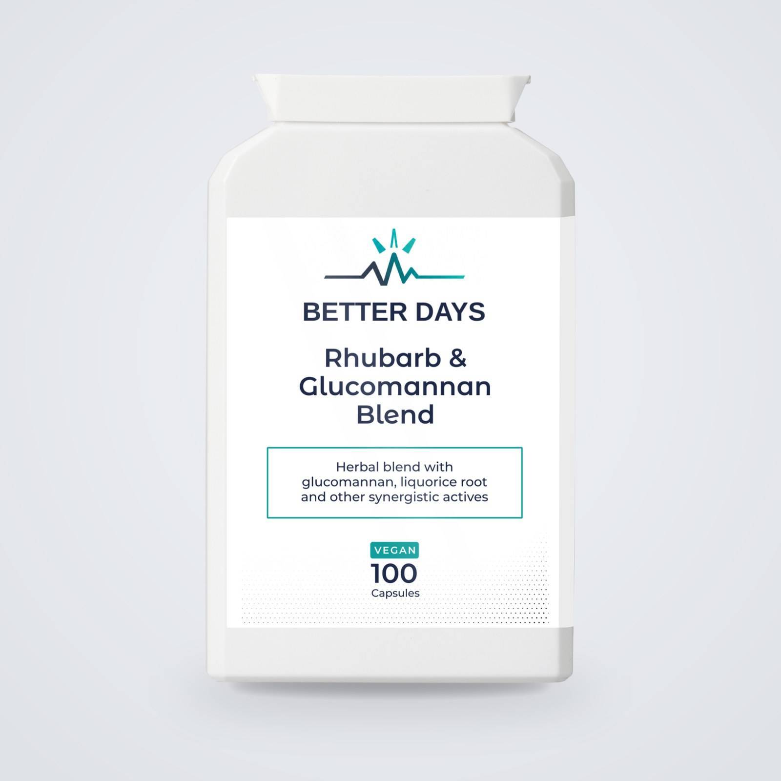Rhubarb & Glucomannan Blend supplement, Better Days